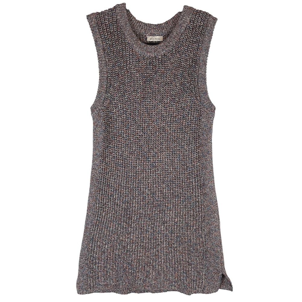 Ella Moss Multicolored Knit‎ Sleeveless Tunic Top Women's Size M